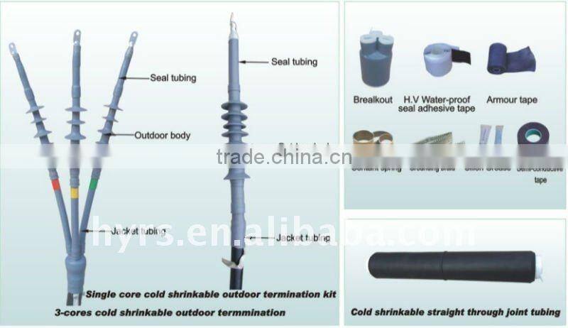 36kv Cold Shrinkable 3-core outdoor termination kit
