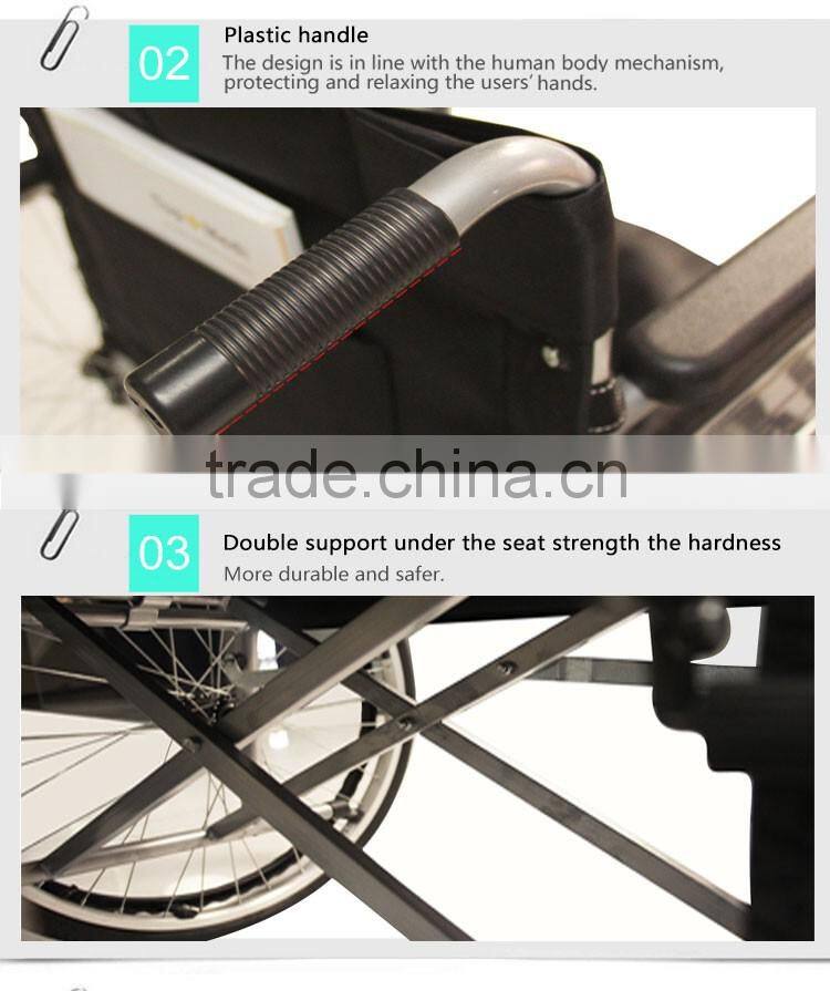 TOPMEDI cheap price basic economical manual standard steel wheelchair