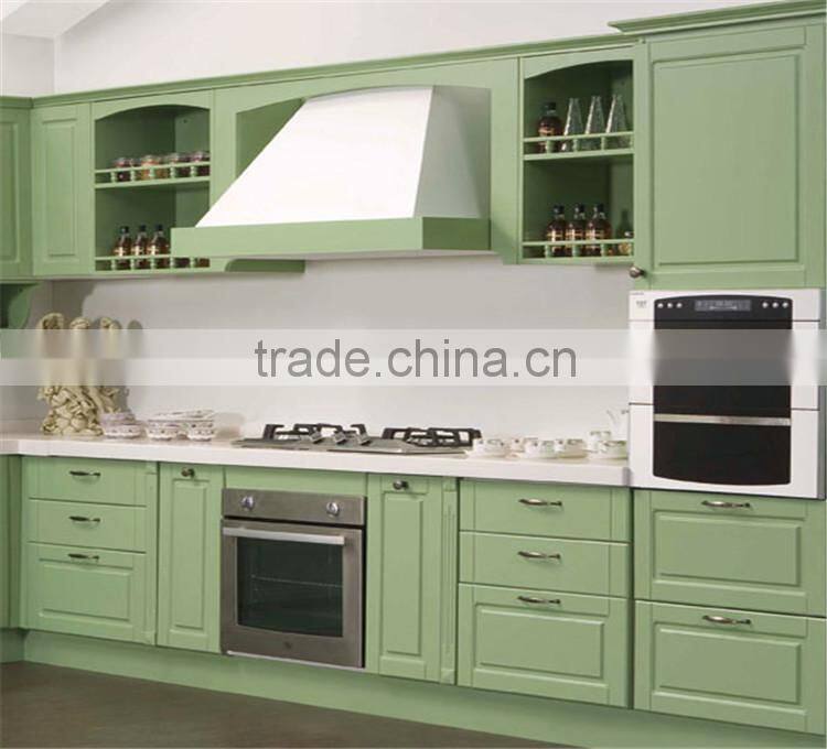 Ready made kitchen cabinets, farm style solid wood kitchen cabinet