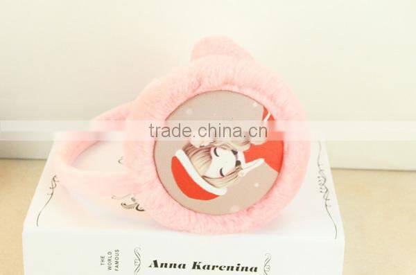Cartoon Girls Printed Design Earmuffs