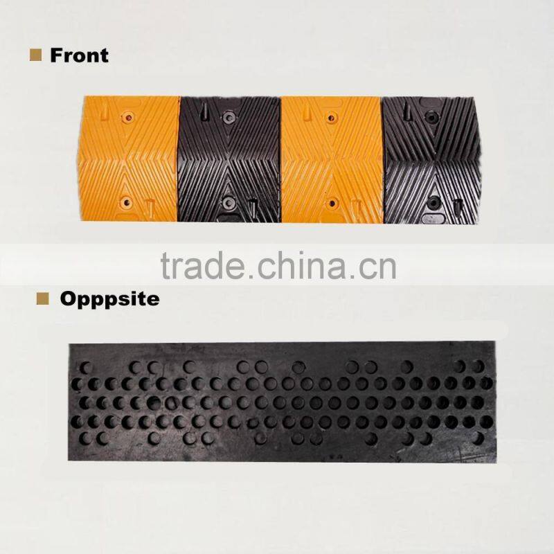 Traffic Calming Reflective Rubber Speed Bump