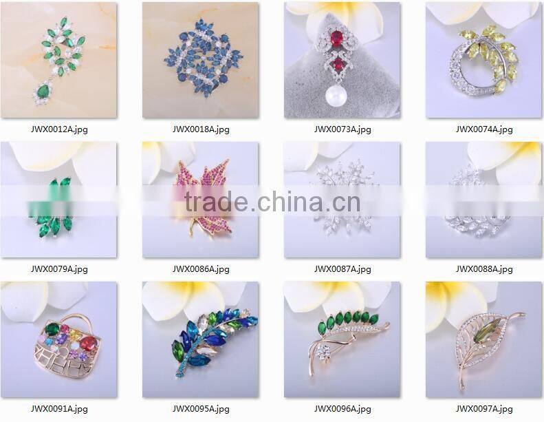 Newest design Crystal Brooch Large Zircon Rhinestone Brooch Lovely Woman Flower Brooch