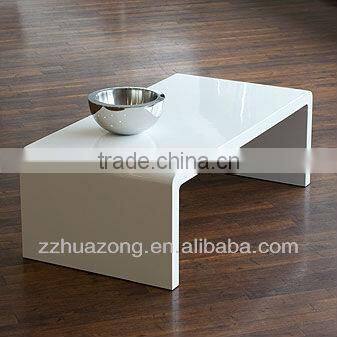 Modern White High Gloss MDF Coffee Table