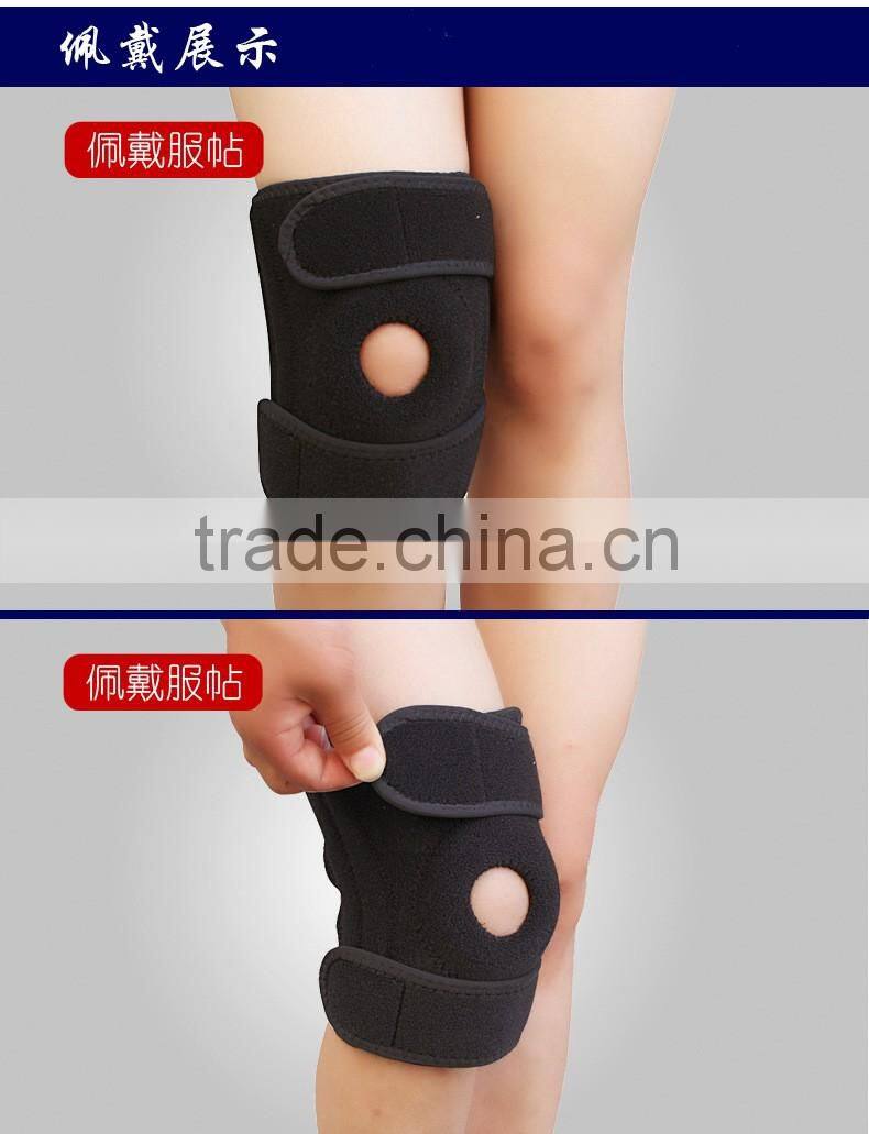 Adjustable Fitness Knee Pad for Football basketball,Neoprene Knee Support, Waterproof Knee Support protector with four springs