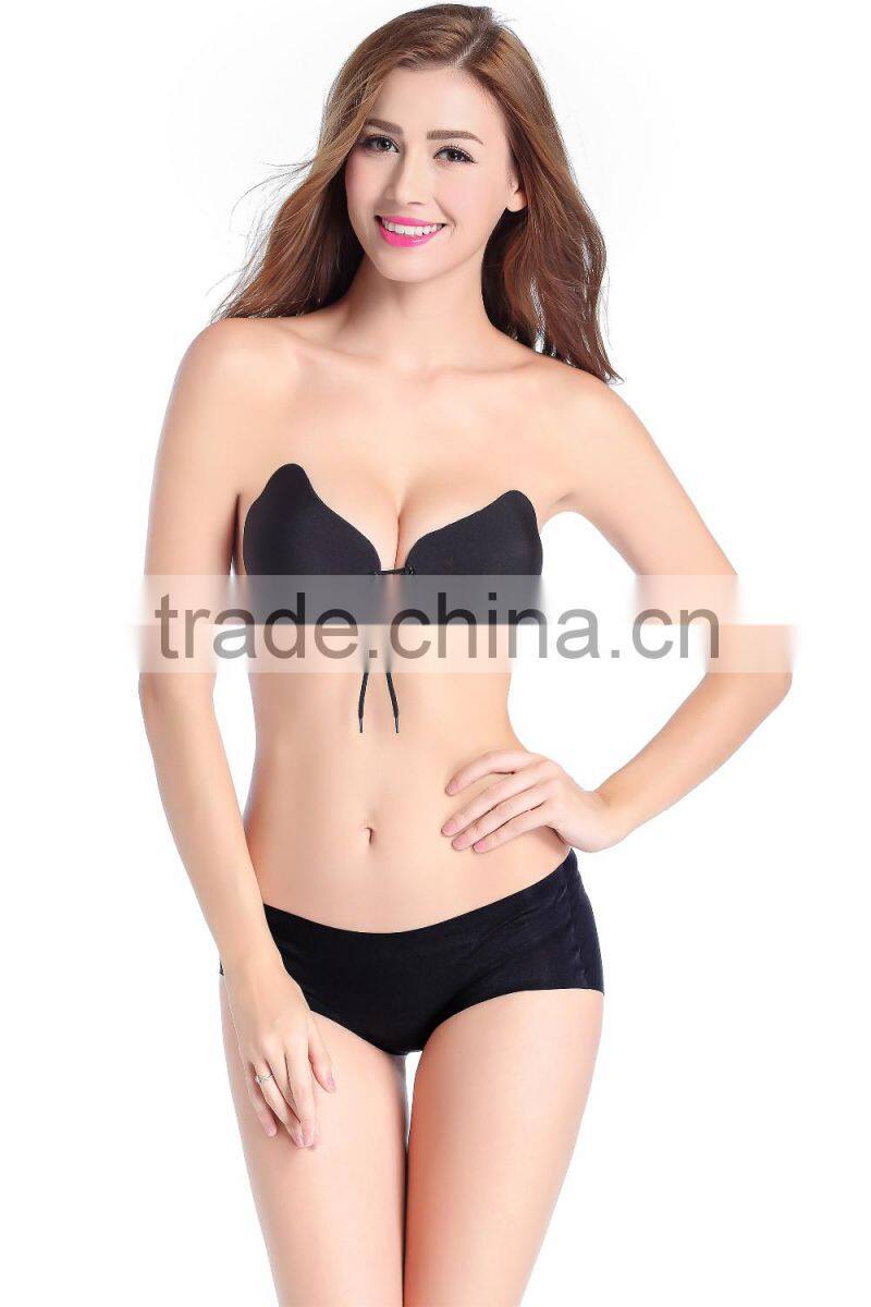 Beautiful Looks Magic Invisible Inserts Padded Adhesive Sexy Silicone Bra for Breast Enhance