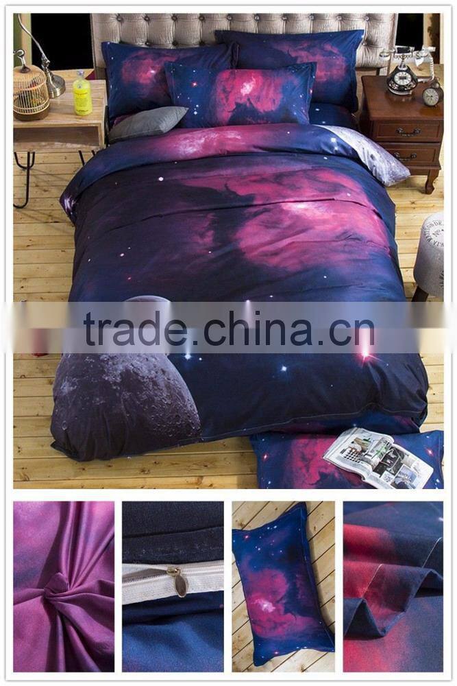 3d Galaxy bedding sets Twin/Queen Size Universe Outer Space Themed Bedspread 2pcs/3pcs/4pcs Bed Linen Bed Sheets Duvet Cover Set
