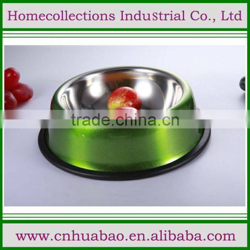 The pet cat / dog bowl stainless steel pet bowl basin bowl anti collision labrador dogs for sale