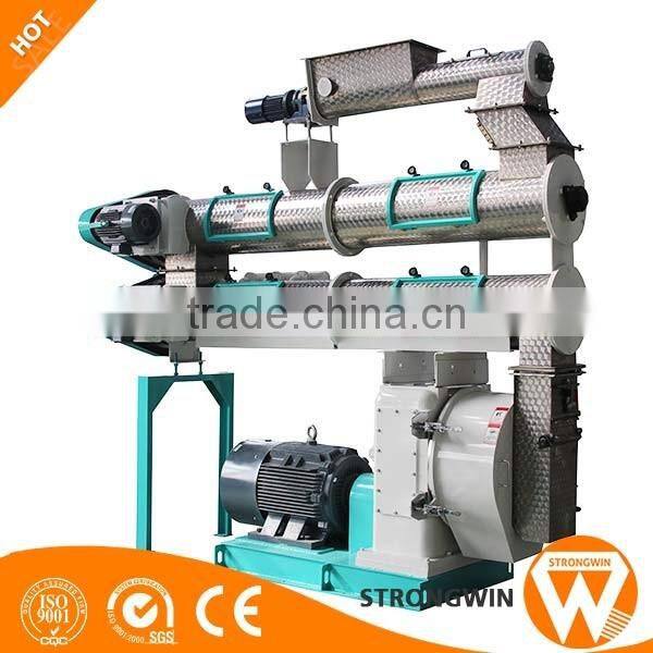 Best selling Strongwin feed manufacturing process machinery animal feed pelletizer machine rabbit