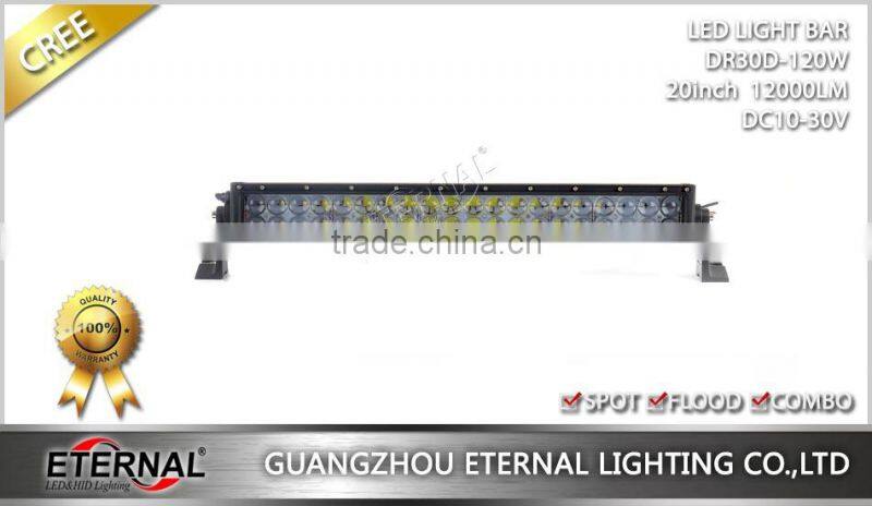 120W 22inch heavy duty construction vehicles crane mining truck forklift excavator high brightness driving spot light bar
