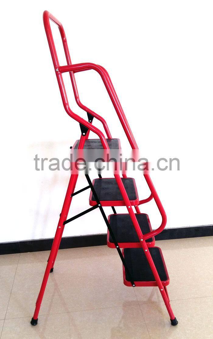 chuangquanxing loft 4 step with safety rail emergency escape ladder