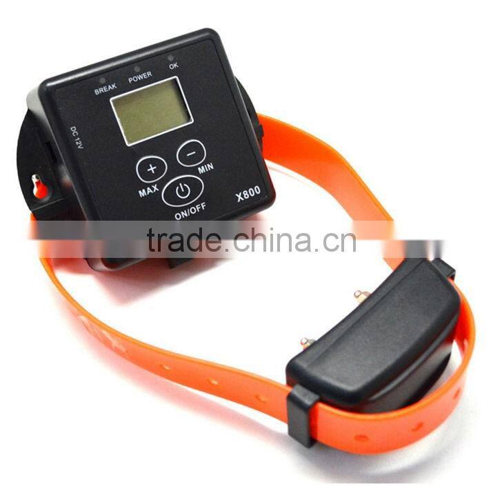 Smart Electronic Pet Dog Fencing System Waterproof Diving Rechargeable Receiver Collar Dog Controller Fence System X800