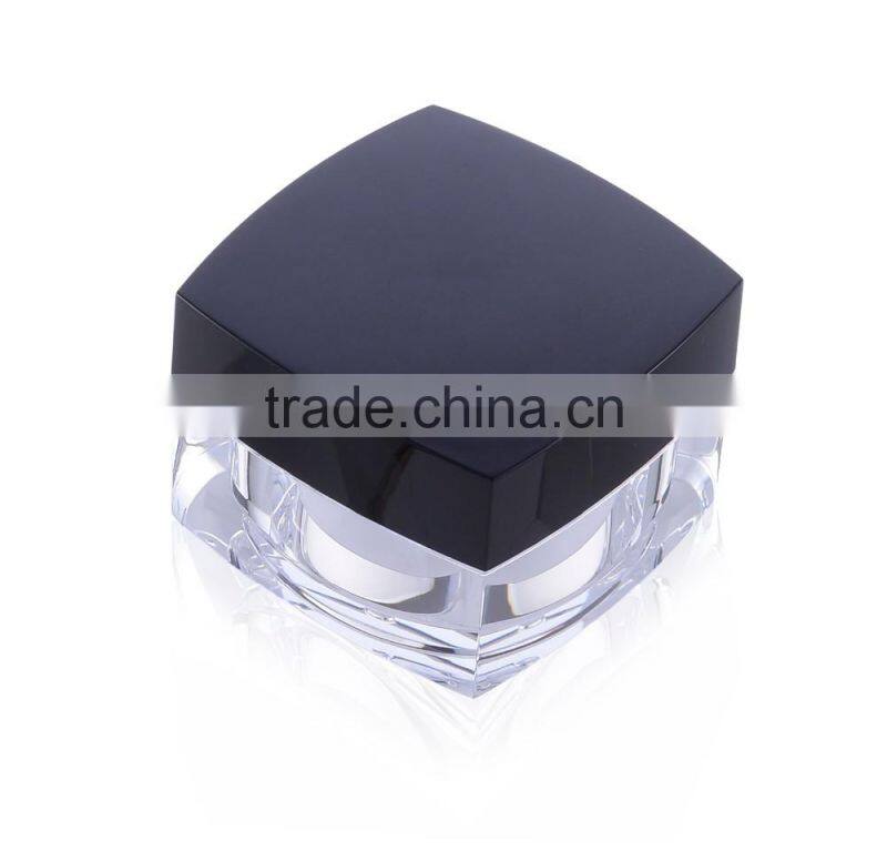 Square plastic acrylic cosmetic jar acrylic 15 30 50