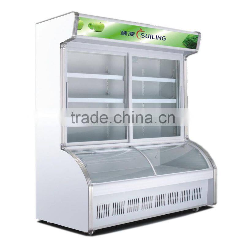 Hotel restaurant cooling system supernarket vertical freezers
