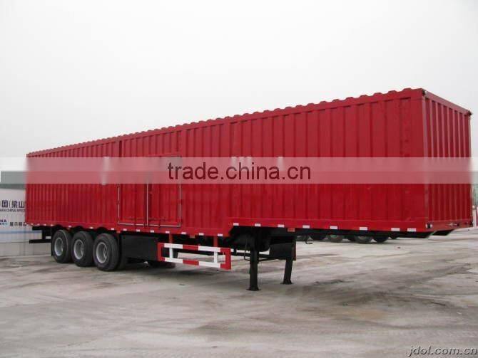 13 meters 3 Axles Box Container Semi Trailer