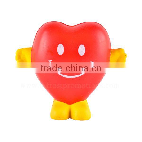 Heart Shape Promotional Custom PU Stress Ball