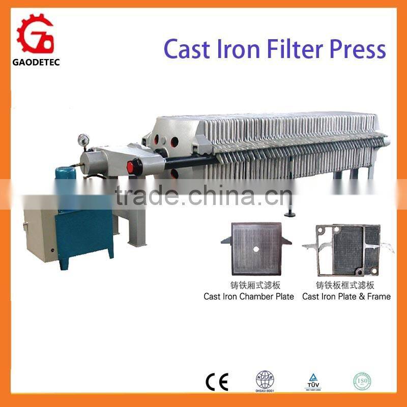 High Quality Cast Iron Automatic Chamber Filter Press