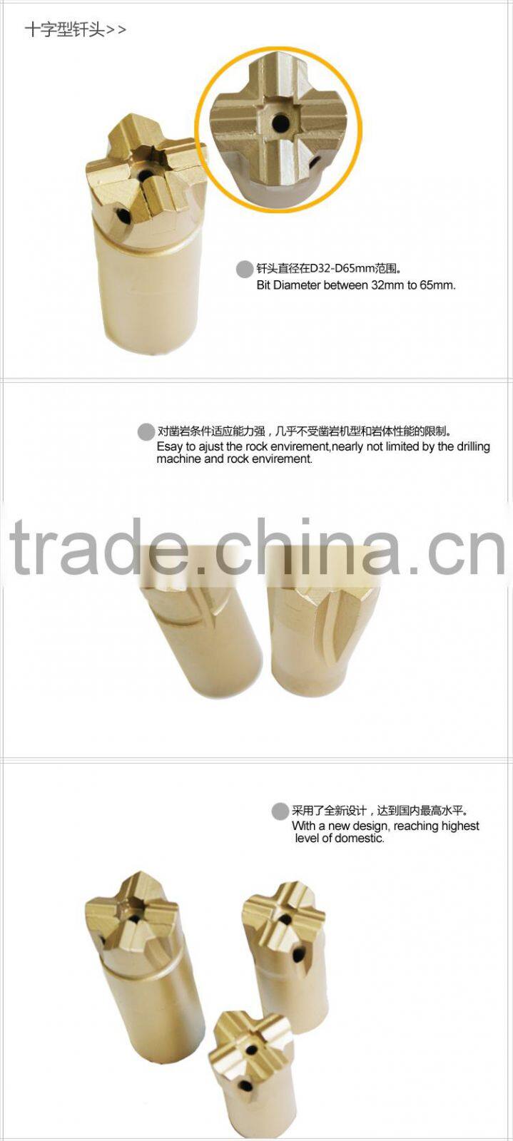 Tungsten Carbide Threaded Cross Bit /Tapared Drill Bits