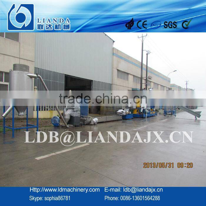 plastic film crushing compacted granulator machine