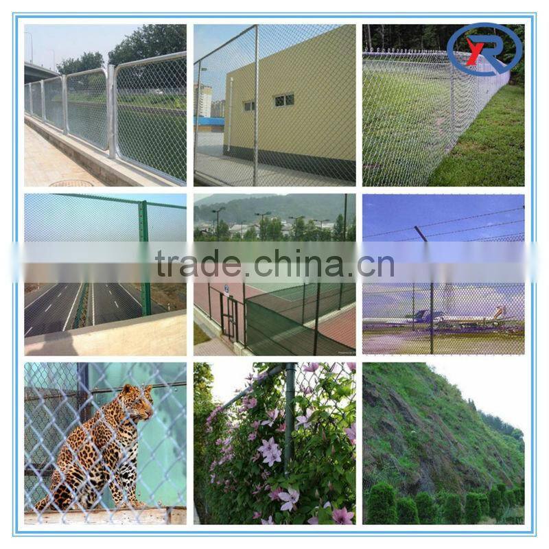 Hebei China Galvanized/PVC coated plastic chain link wire mesh