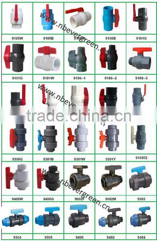 PP MALE SINGLE UNION BALL VALVE FOR WATER IRRIGATION