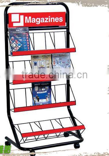 96 Pockets Metal Greeting Card Wholesale Floor Display Spinner Racks