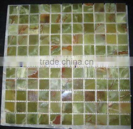EXPORT QUALITY HOT SALE CHEAP PRICE DARK GREEN ONYX MOSAIC TILES COLLECTION