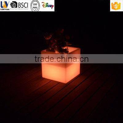 small seed planter/garden cup and saucer planter/LED multi color change planter