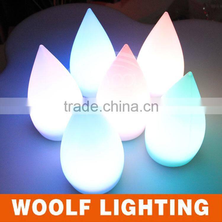 Remote Control Waterdrop Shape Decorative LED Table Light