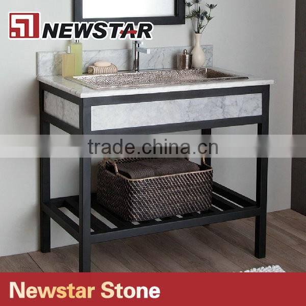 Hotel stainless steel bathroom vanity