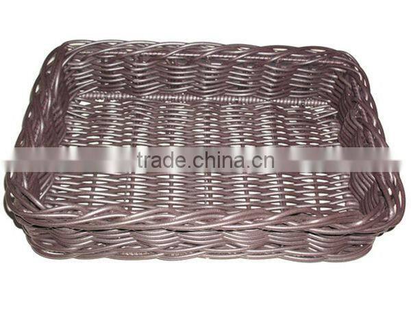 2016 wholesale poly rattan bread basket for sale