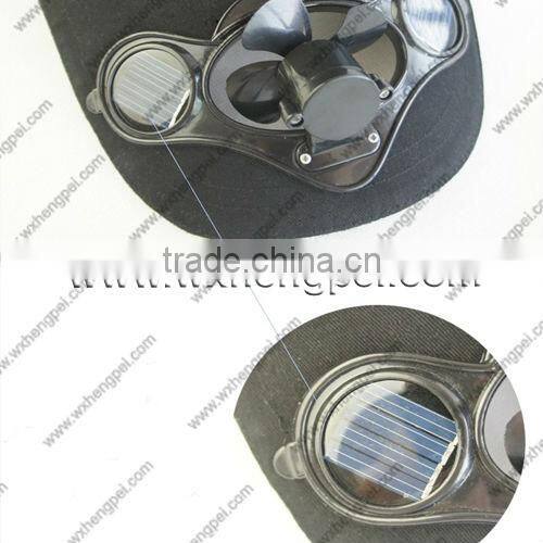 solar LED outdoor cap with fan
