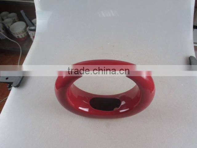 electroplated gold round ceramic vase