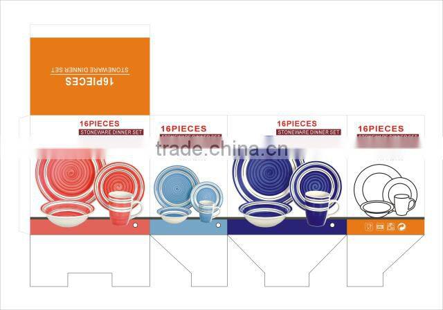 Ceramic white porcelain dinnerware sets 12 pcs / 16 pcs set of dinner plate