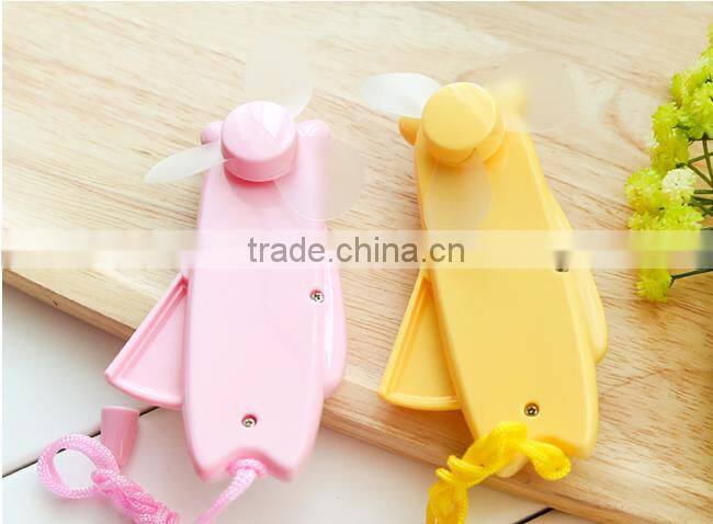 Wholesale Stock Small Order Cartoon Mini Hand Pressure Portable Fan