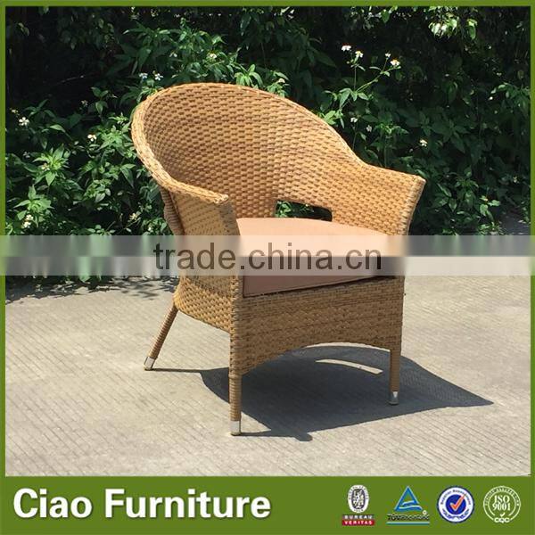 1+1+2 yellow rattan sitting sofa chair outdoor sofa set