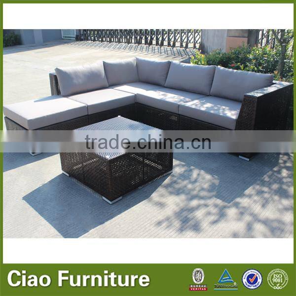 Modern rattan sofa cum bed sectional sofa outdoor furniture rattan