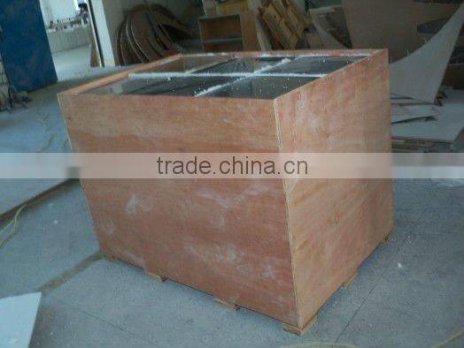 red corian made big size wall hung bathroom basin