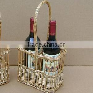fantastic wicker storage basket with blue gingham liner in 3 sizes