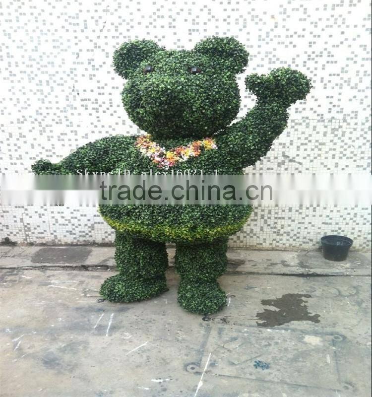SJ20171934 hot sale manufacturer artificial wire animal topiary grass toy