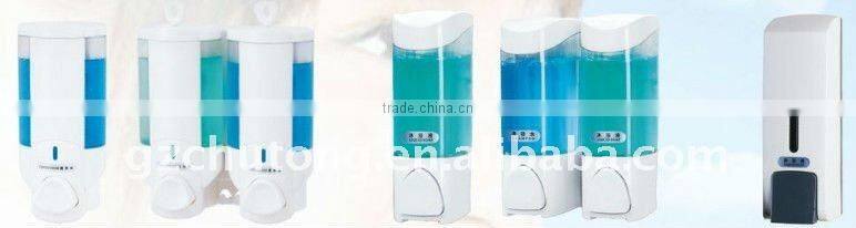 2011 Newest Hotel amenities double soap dispenser