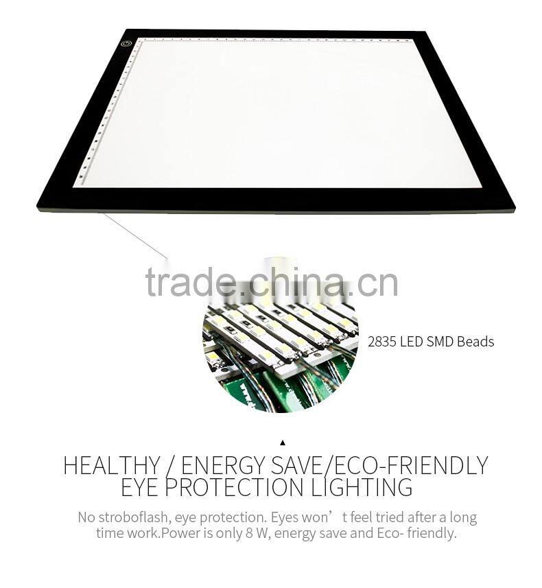 A4 LED copy board, No Luminous attenuation , thickness is 7mm, good quality.