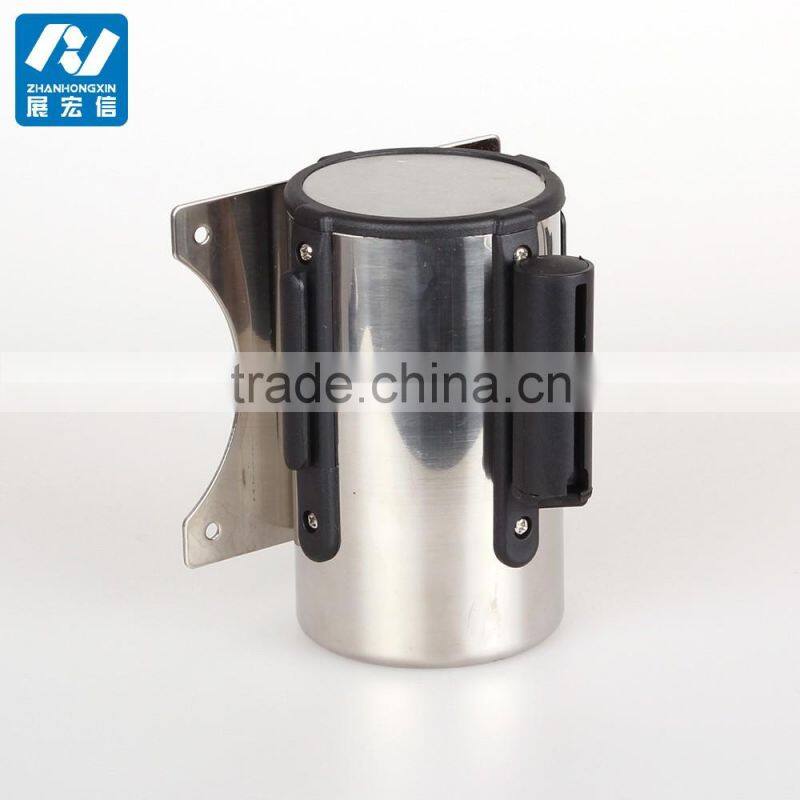 Stainless Steel Wall Mounted Belt Barrier - 2.5m Belt