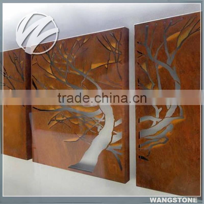 Excellent Metal Corten Steel Tree Wall Art Gallery Decor