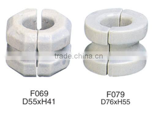 Electric fence porcelain insulators for low voltage