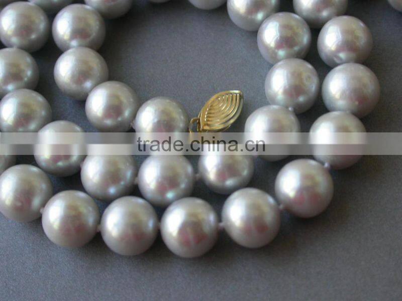 Latest Designs 6-7mm Grey Akoya Pearl Necklace