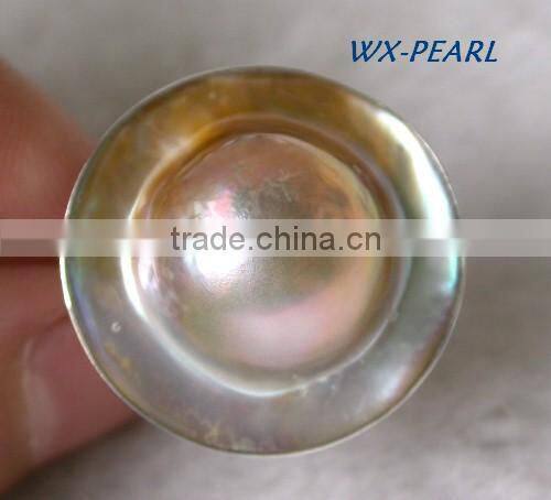 Fashion pearl bowl ring tahitian pearl ring