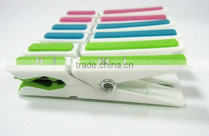 colorful block skidproof plastic clothes pegs