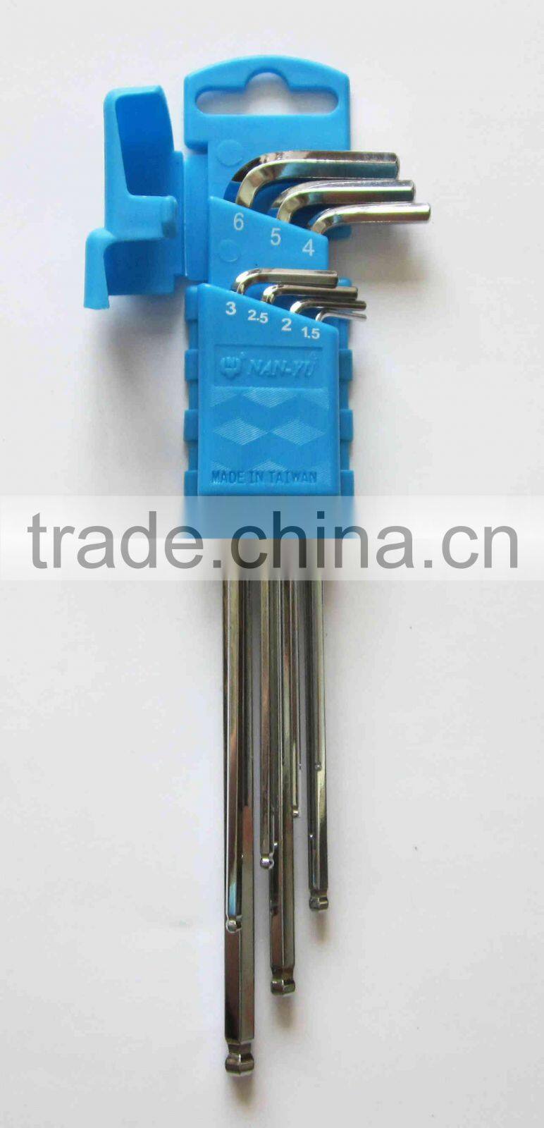 7PC Long Ball Point Hex Key Wrench Set