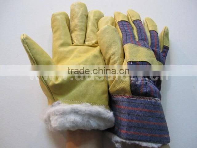 DDSAFETY With 5Years Experience Cow Grain Winter Leather Glove Safety Gloves