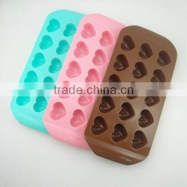 Heart shape silicone baking molds / cheap silicone baking form / custom bake mold